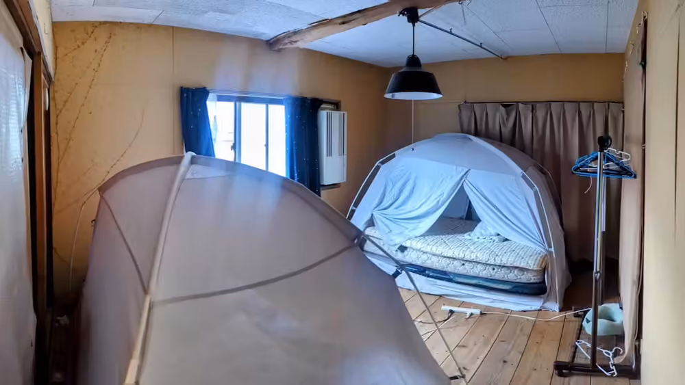WWOOFer ハウスの部屋